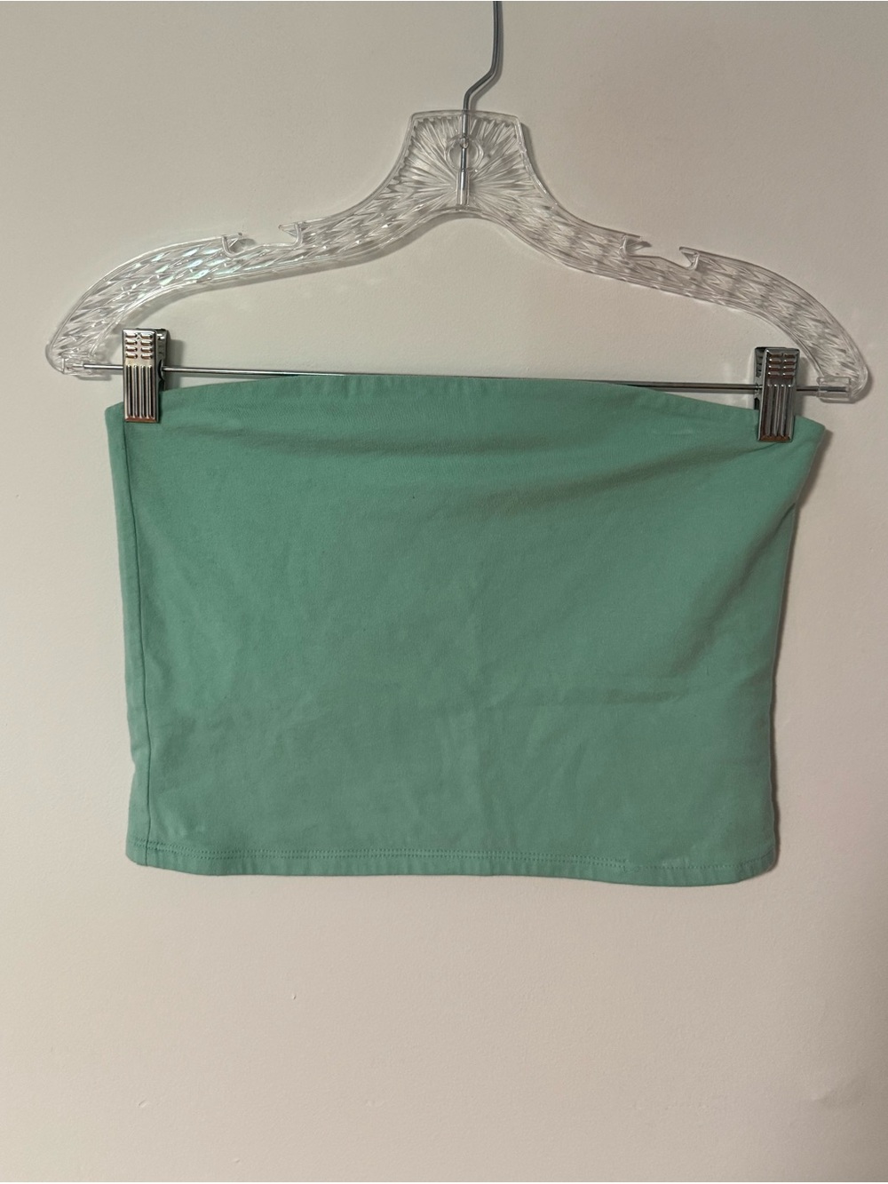 Wild Fable Women’s Mint Green Cropped Strapless Tube Top Size Medium